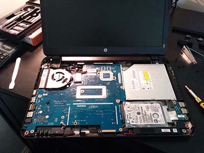Exposed Motherboard